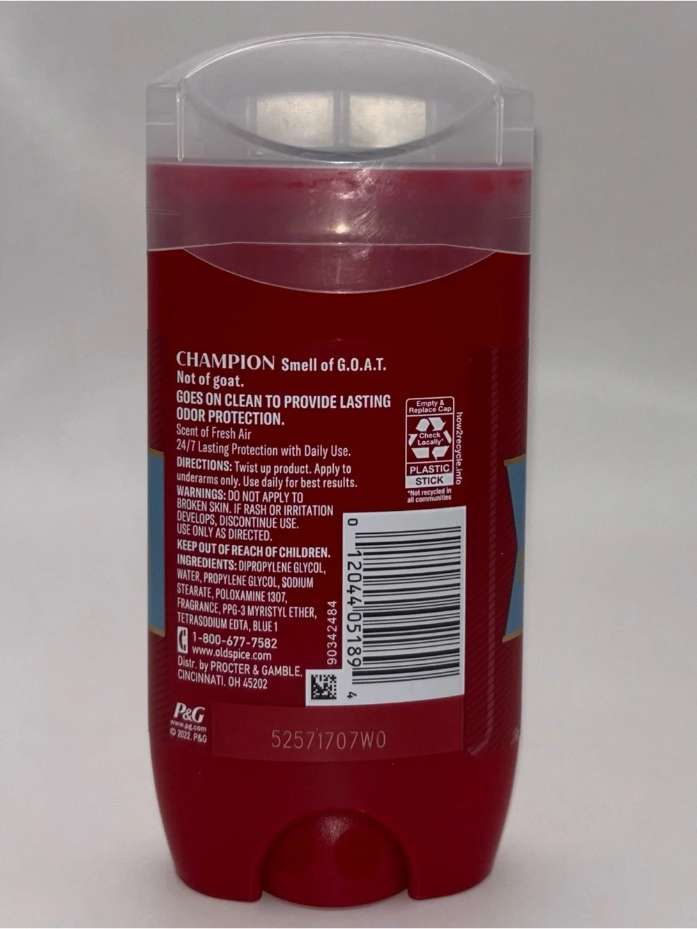 Old Spice Champion Deodorant Scent of Fresh Air 3.0oz NEW Discontinued HTF